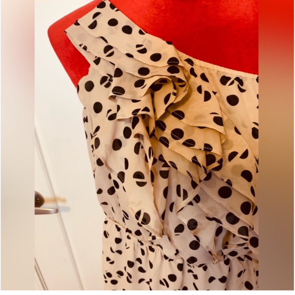 BCBG GIRL ONE SHOULDER RUFFLE DESIGN DRESS - Picture 6 of 9